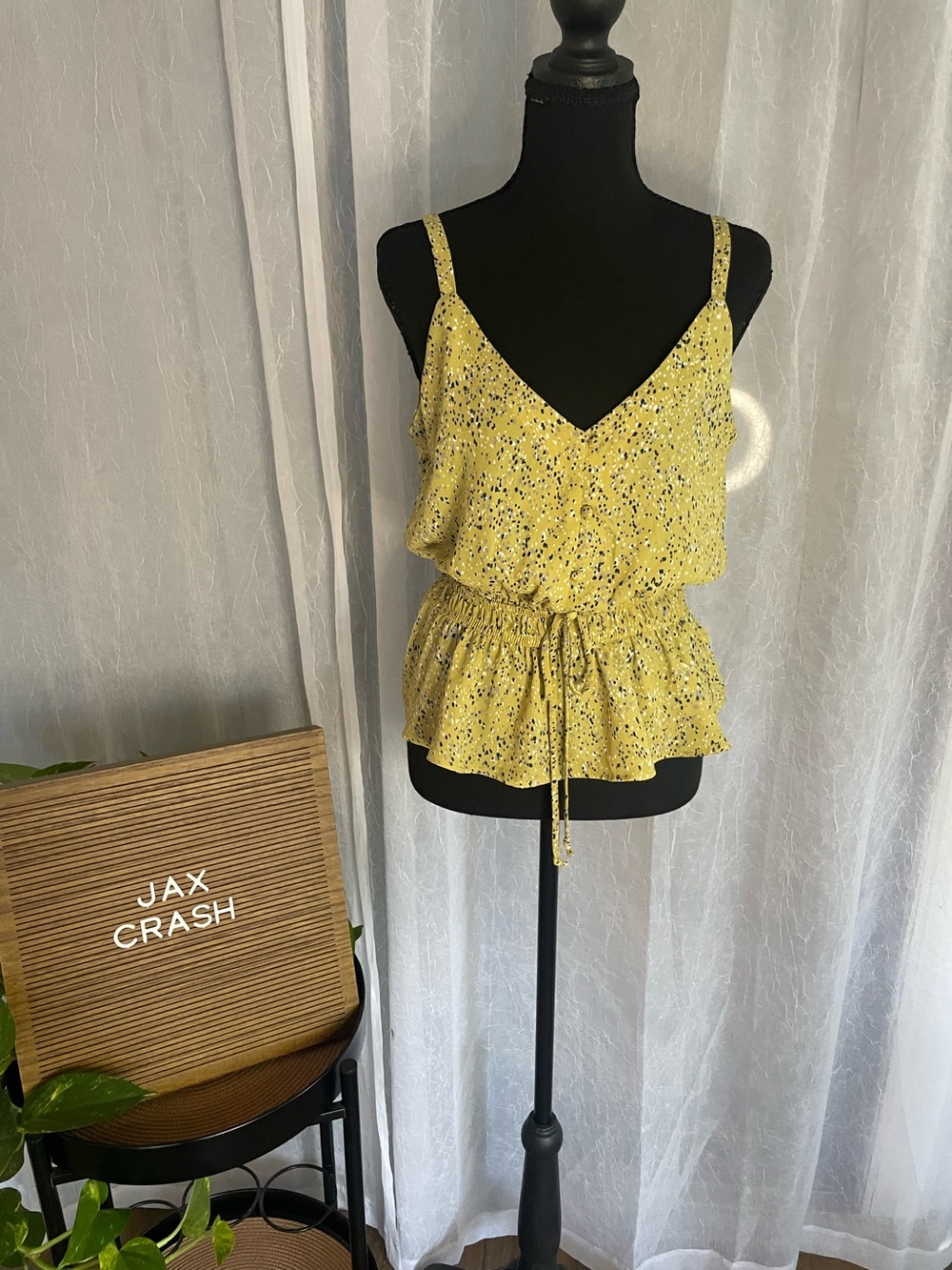 Sienna Sky Yellow Floral Drawstring Cami